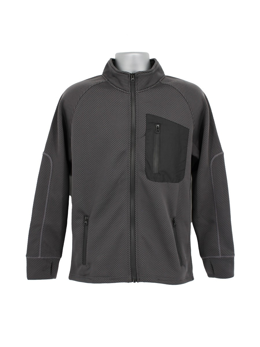 Grafft Workwear Buffalo Knit Jacket - Gun Metal GreyBlack